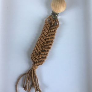 Boho unisex pacifier clip